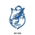 Autocollant de tatouage temporaire scorpion design imperméable art corporel mode 1pc - GZ-362