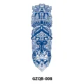 Herbal juice temporary tattoo sticker full arm geometric wolf totem waterproof body art design - GZQB-008 (Geometric Wolf)