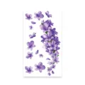 Autocollant de tatouage temporaire fleur violette, design floral frais pour usage quotidien mode. - K-521