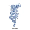 Herbal dragon tattoo sticker waterproof semi-permanent traditional chinese totem body art design - GZ-252 / 110x180mm