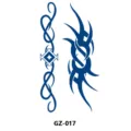 Herbal semi-permanent tattoo sticker waterproof juice tribal totem design chest body art - GZ-017