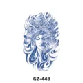 Semi-permanent herbal juice tattoo sticker waterproof arm body art temporary tattoo design. - GZ-448 / 180X110MM