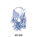 Herbal temporary tattoo sticker waterproof long lasting praying hands design cool body art decal - GZ-450 / 180X110MM