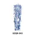 Autocollant de tatouage semi-permanent jus de plantes bras entier grand design grue fleur. - Grue et Pivoine (GZQB-043)