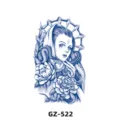 Sticker de tatouage temporaire au jus de plantes étanche design bras GZ-522 motif - GZ-522 / 180X110MM
