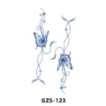 Autocollant de tatouage temporaire jus de plante papillon vigne design art corporel - GZS-123