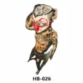 Waterproof temporary tattoo sticker for men and women, cool street style half sleeve art. - 210*148mm / Street Anime (HB-026)