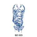 Sticker tatouage semi-permanent aux herbes imperméable longue durée art corporel - GZ-523 / 180X110MM