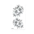 Foglio adesivo per tatuaggio temporaneo impermeabile con delicato design floreale di rose. - Stile Doppia Rosa (K-042)