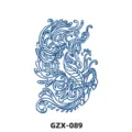 Adesivo per tatuaggio unicorno blu impermeabile design d'arte corporea SKU GZX-089 - Stile Cavallo (GZX-089)