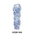 Full arm temporary tattoo sticker, herbal juice semi-permanent blue phoenix floral body art. - Chinese Style Phoenix (GZQB-046)