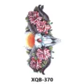 Autocollant de tatouage temporaire imperméable avec crâne et rose pour art corporel - Crâne de Vache et Rose (XQB-370)