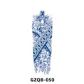 Full arm herbal semi-permanent temporary tattoo sticker blue tiger cross floral design - Cross and Tiger (GZQB-050)