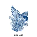 Adesivo per tatuaggio temporaneo uccello fiore erbe impermeabile lunga durata GZX-093 - Stile Uccello Volante e Floreale (GZX-093)