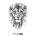 Temporary lion tattoo sticker waterproof body art transfer design sku TH-218X - TH-218X / 210*148mm