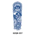 Full arm temporary herbal juice tattoo sticker with skull and mandala design for men and women. - Eye of Providence Mandala (GZQB-057)