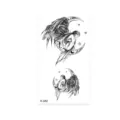 Autocollant de tatouage temporaire étanche avec motif d'ange et de lune pour art corporel. - K-082 Ange & Lune