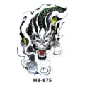 Waterproof Dragon Temporary Tattoo Sticker Full Arm Chest Body Art Transfer Fake Tattoo Decal - HB-875