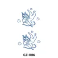 Herbal temporary tattoo sticker waterproof cupid angel design fashion body art sticker. - GZ-086