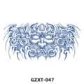 Herbal juice chest tattoo sticker, semi-permanent body art for back and chest design. - Japanese Hannya Mask (GZXT-047)