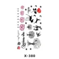 Temporary tattoo sticker sheet waterproof body art floral deer letter design for women - Plants and Animals (X-380)