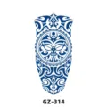 Herbal semi-permanent juice tattoo sticker, waterproof tribal totem half sleeve design variant. - Maori Totem Style (GZ-314)