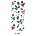 Pegatina de tatuaje temporal de flor de rosa colorida arte corporal para brazo y espalda - TL-268