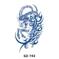 Herbal semi-permanent tattoo sticker waterproof ram tribal design long lasting body art - GZ-743