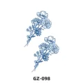 Herbal semi-permanent waterproof plant flower temporary tattoo sticker juice floral design GZ-098 - GZ-098