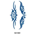 Herbal semi-permanent tattoo sticker blue tribal totem design waterproof body art sticker GZ-022 - GZ-022