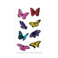 Colorful butterfly temporary tattoo stickers set, waterproof body art sticker designs. - K-531