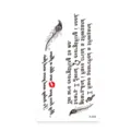 Temporary tattoo sticker with English quote feather and red kiss design for body art - X-535