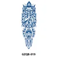 Herbal juice full arm temporary tattoo sticker, tribal pattern fake tattoo lasting. - GZQB-019 (Traditional Geometric)