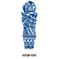 Herbal Juice Full Arm Temporary Tattoo Sticker Tribal Blue Design Long Lasting Body Art - GZQB-020 (Blue Tattoo)