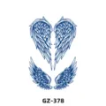 Herbal semi-permanent tattoo sticker waterproof angel wings design temporary body art - GZ-378