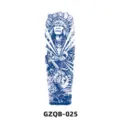 Herbal juice full arm temporary tattoo sticker, realistic chief tribal graphic design. - GZQB-025 (Indian Chief)