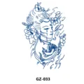Herbal semi-permanent waterproof juice tattoo sticker variant GZ-033 featuring ancient style design. - GZ-033