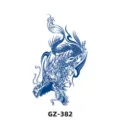 Waterproof half sleeve herbal semi-permanent juice temporary tattoo sticker for men women - GZ-382