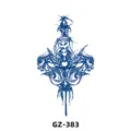 Herbal semi-permanent juice temporary tattoo sticker, waterproof body art design GZ-383. - GZ-383