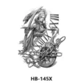 Autoadesivo per tatuaggio temporaneo impermeabile con arciera e orologio per il braccio. - Arciera Femminile (HB-145X)