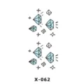 Adesivo per tatuaggio temporaneo stella diamante cartone animato arte corporea - Stella Diamante (X-062)