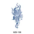 Adesivo per tatuaggio temporaneo succo vegetale sole mistico impermeabile arte corporea - GZS-138