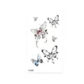 Waterproof butterfly temporary tattoo sticker sheet floral body art design for women - Butterfly Floral Style (K-055)