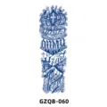 Herbal juice semi-permanent full arm tattoo sticker, gothic cross design SKU GZQB-060. - Gothic Cross (GZQB-060)