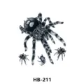 Realistic waterproof temporary tattoo sticker featuring big tarantula spider design for body art decor. - HB-211 / 210*148mm