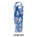 Full arm herbal juice semi-permanent tattoo sticker with wolf and forest design for adults. - Forest Wolf and Deer (GZQB-065)