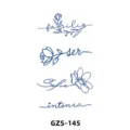 Adesivo per tatuaggio temporaneo al succo d'erba fiori carini design minimalista. - GZS-145