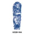 Full arm herbal semi permanent tattoo sticker long lasting waterproof lion wolf design body art decor - Lion and Beast (GZQB-066)