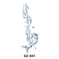 Adesivo per tatuaggio temporaneo al succo d'erba, design floreale con arco e freccia, impermeabile. - GZ-841