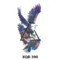 Autocollant de tatouage temporaire aigle aquarelle coloré, art corporel imperméable. - Aigle Aquarelle (XQB-390)